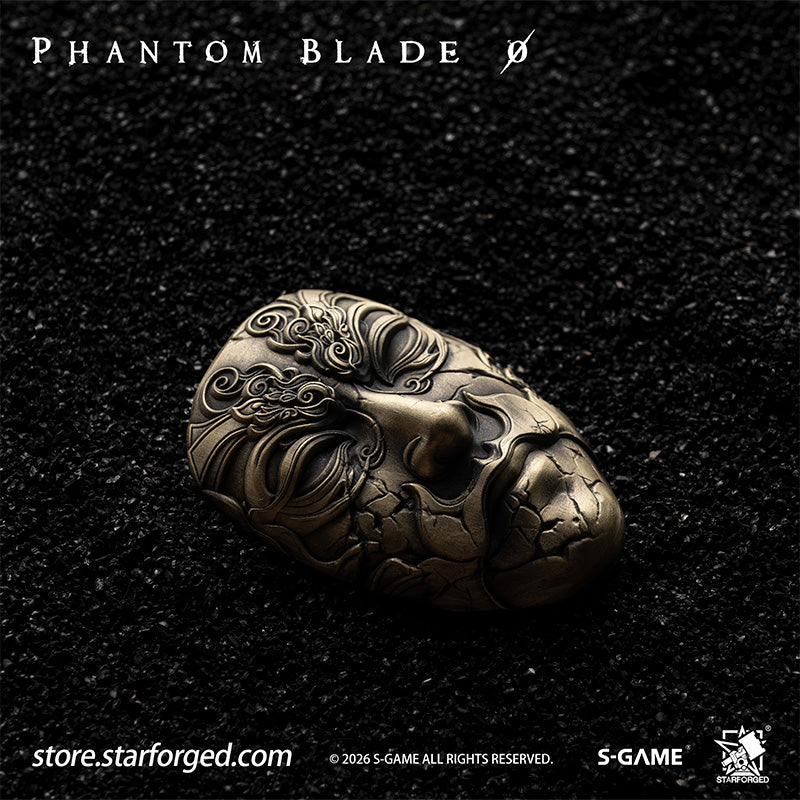 STARFORGED Phantom Blade Zero Mó Yuan's Mask Magnet | Official Licensed Game Merchandise Collectible Gift — Product detail or display scene with Phantom Blade Zero branding