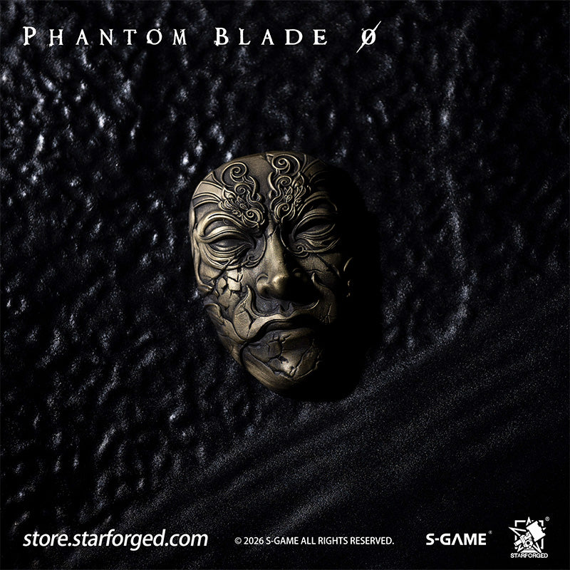 STARFORGED Phantom Blade Zero Mó Yuan's Mask Magnet | Official Licensed Game Merchandise Collectible Gift — Product detail or display scene with Phantom Blade Zero branding