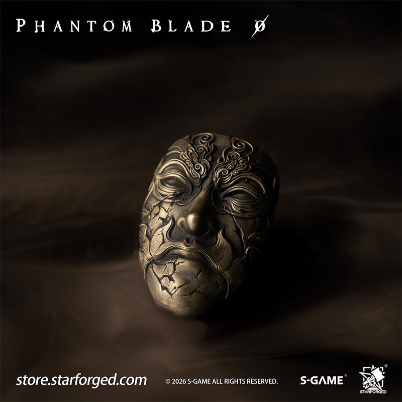 STARFORGED Phantom Blade Zero Mó Yuan's Mask Magnet | Official Licensed Game Merchandise Collectible Gift — Product detail or display scene with Phantom Blade Zero branding