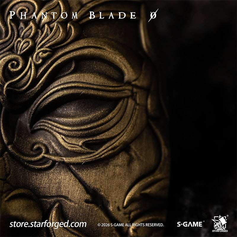 STARFORGED Phantom Blade Zero Mó Yuan's Mask Magnet | Official Licensed Game Merchandise Collectible Gift — Product detail or display scene with Phantom Blade Zero branding
