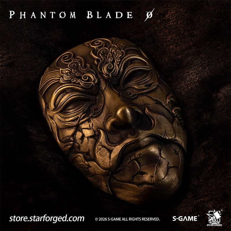 STARFORGED Phantom Blade Zero Mó Yuan's Mask Magnet | Official Licensed Game Merchandise Collectible Gift — Product detail or display scene with Phantom Blade Zero branding
