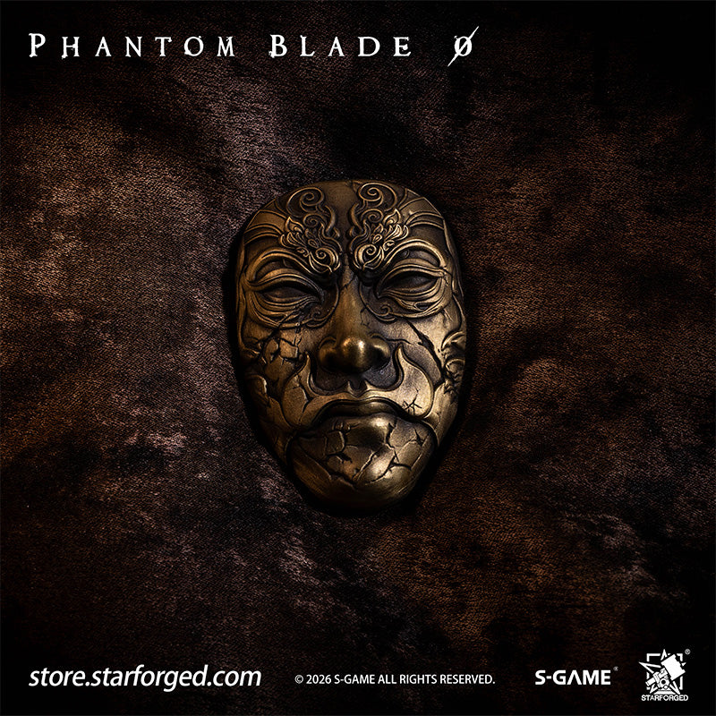 STARFORGED Phantom Blade Zero Mó Yuan's Mask Magnet | Official Licensed Game Merchandise Collectible Gift — Product detail or display scene with Phantom Blade Zero branding