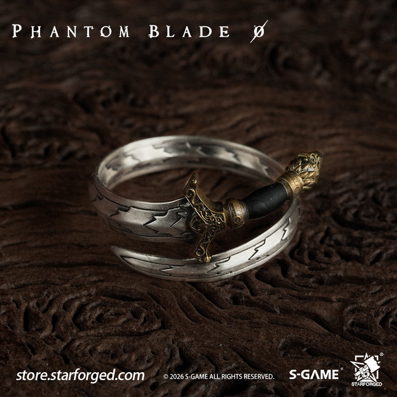 STARFORGED Phantom Blade Zero Ring of Soft Snake Sword | Official Licensed Game Merchandise Collectible Gift — Product detail or display scene with Phantom Blade Zero branding