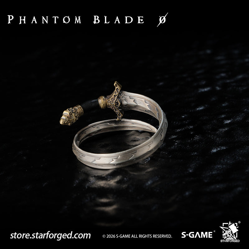 STARFORGED Phantom Blade Zero Ring of Soft Snake Sword | Official Licensed Game Merchandise Collectible Gift — Product detail or display scene with Phantom Blade Zero branding