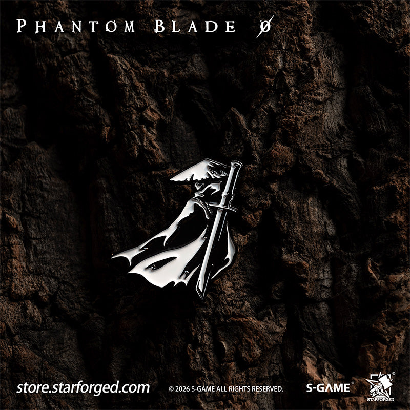 STARFORGED Phantom Blade Zero Master Soul Enamel Pin | Official Licensed Game Merchandise Collectible Gift — Product detail or display scene with Phantom Blade Zero branding