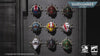 Starforged Warhammer 40K Space Marines Refrigerator Magnet First Founding Chapter Intercessor Helmet Set Men's Fashion Accessories Warhammer Merchandise Gifts
