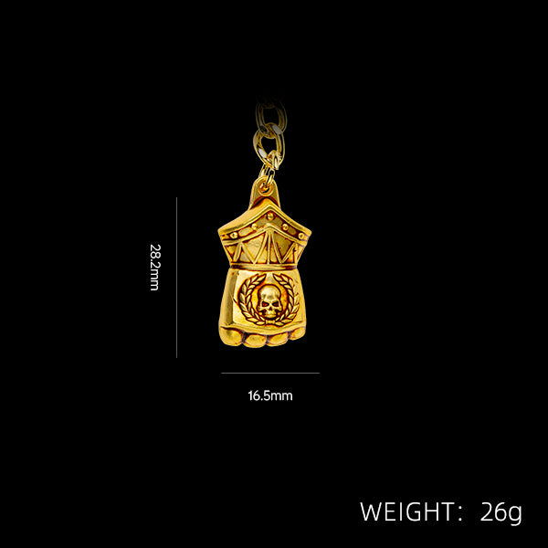 Starforged Warhammer 40K Imperial Fists Fist of Dorn Keychain