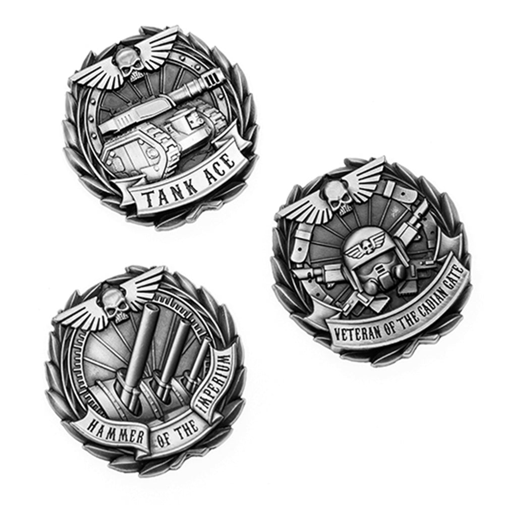 Starforged  Cadian Shock Troops Space Marines Medalof Honour Velcro Pin Badge Warhammer 40K Imperial Guard