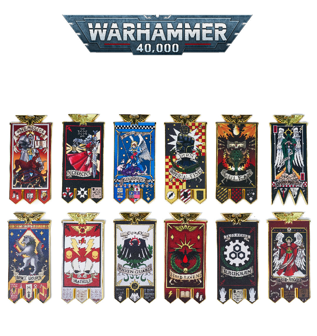 Starforged Space Marines Chapter Banner Collection Refrigerator Magnet Warhammer 40000 Other