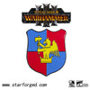 Total War III Warhammer Heraldry of Altdorf Regiments Pin Badge Provincial Soldiers Heraldic Shield Brooch