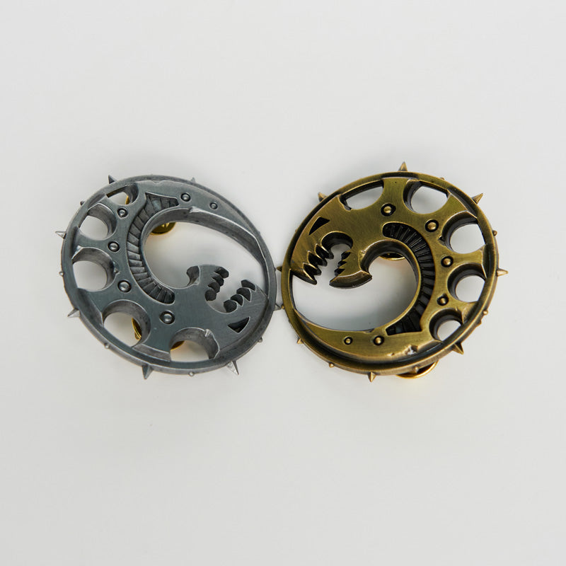 Warhammer 40K Mark of Brood Brothers  Pin Badge Dragon Brooch Starforged