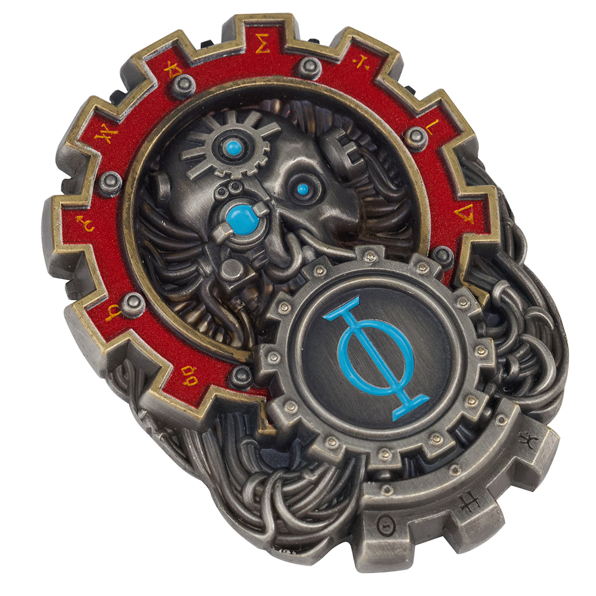 The Machine God Starforged Seal of Omnissiah Machine God Deus Mechanicus Men's Brooch ...
