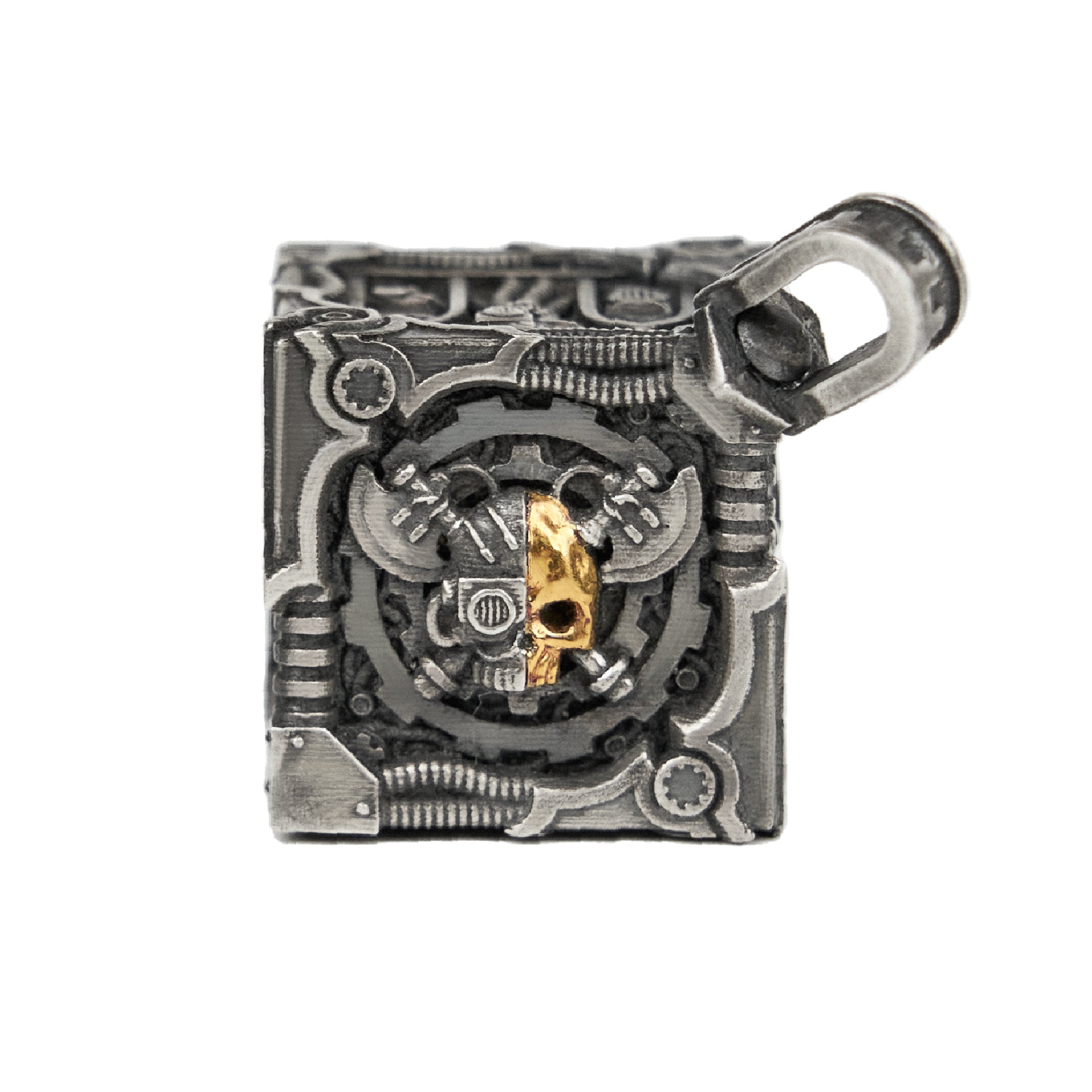 Warhammer 40K Adeptus Mechanicus Pendant Mechanicum Cogitator Dicecore by Starforged 