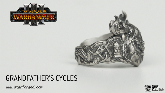 Warhammer 40K Chaos God Nurgle Grandfather’s Cycles Demon Ring by Starforged 