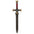 Starforged Warhammer 40000 Black Templars Emperor's Champion Men's keychain Black Sword