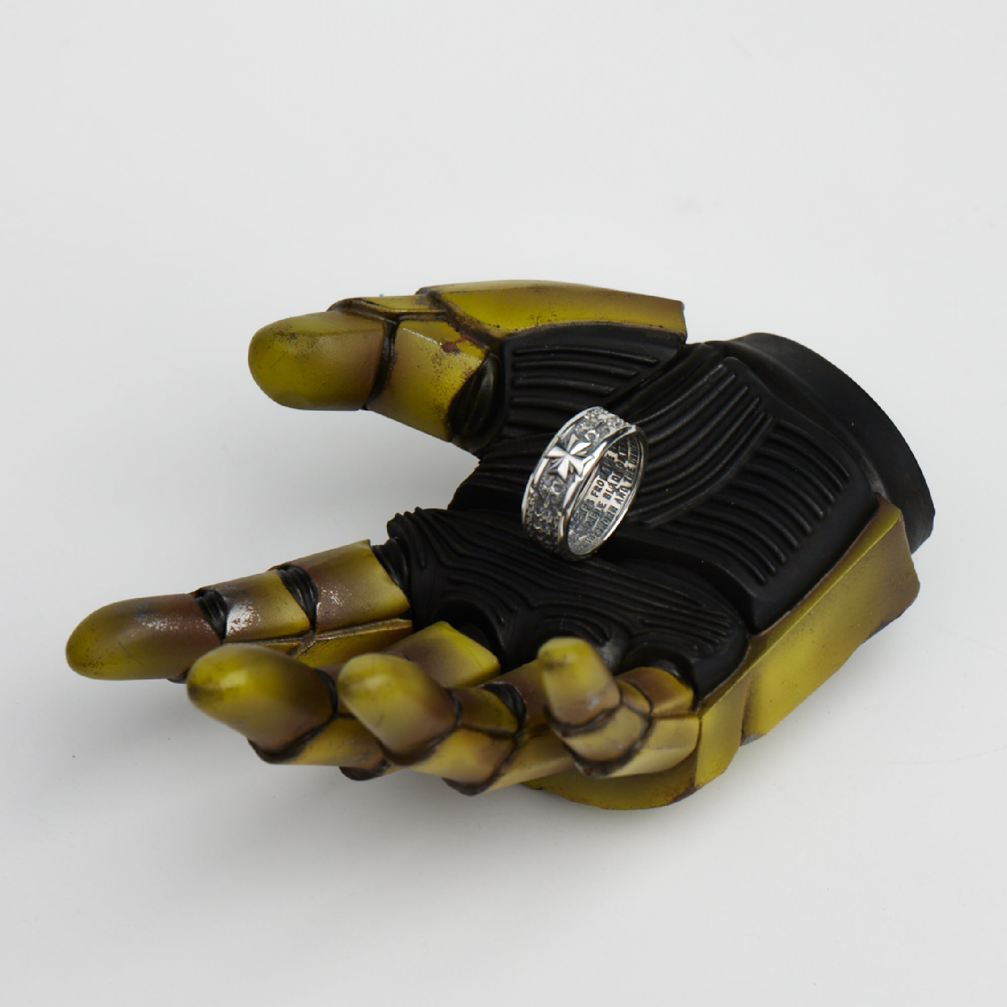 Black Templar Warhammer Ring of Crusader Vows Silver Empire Champion Ring Starforged 