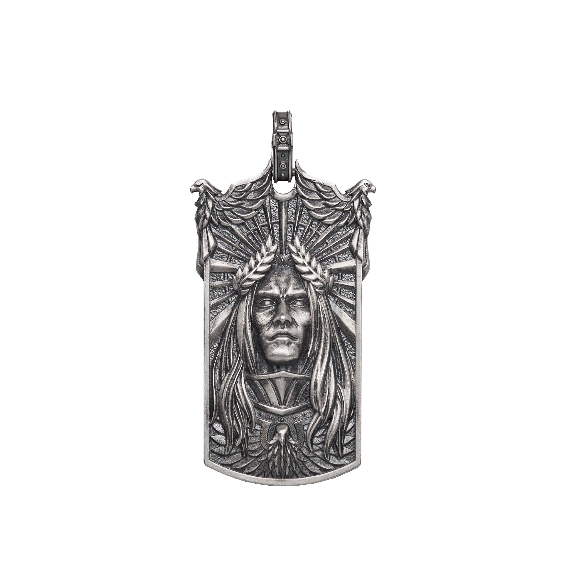 Starforged Imperator Magnifica Pendant Gold Sterling Silver Necklace Emperor of Mankind 