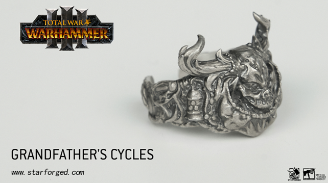 Warhammer 40K Chaos God Nurgle Grandfather’s Cycles Demon Ring by Starforged 