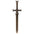 Starforged Warhammer 40000 Black Templars Emperor's Champion Men's keychain Black Sword