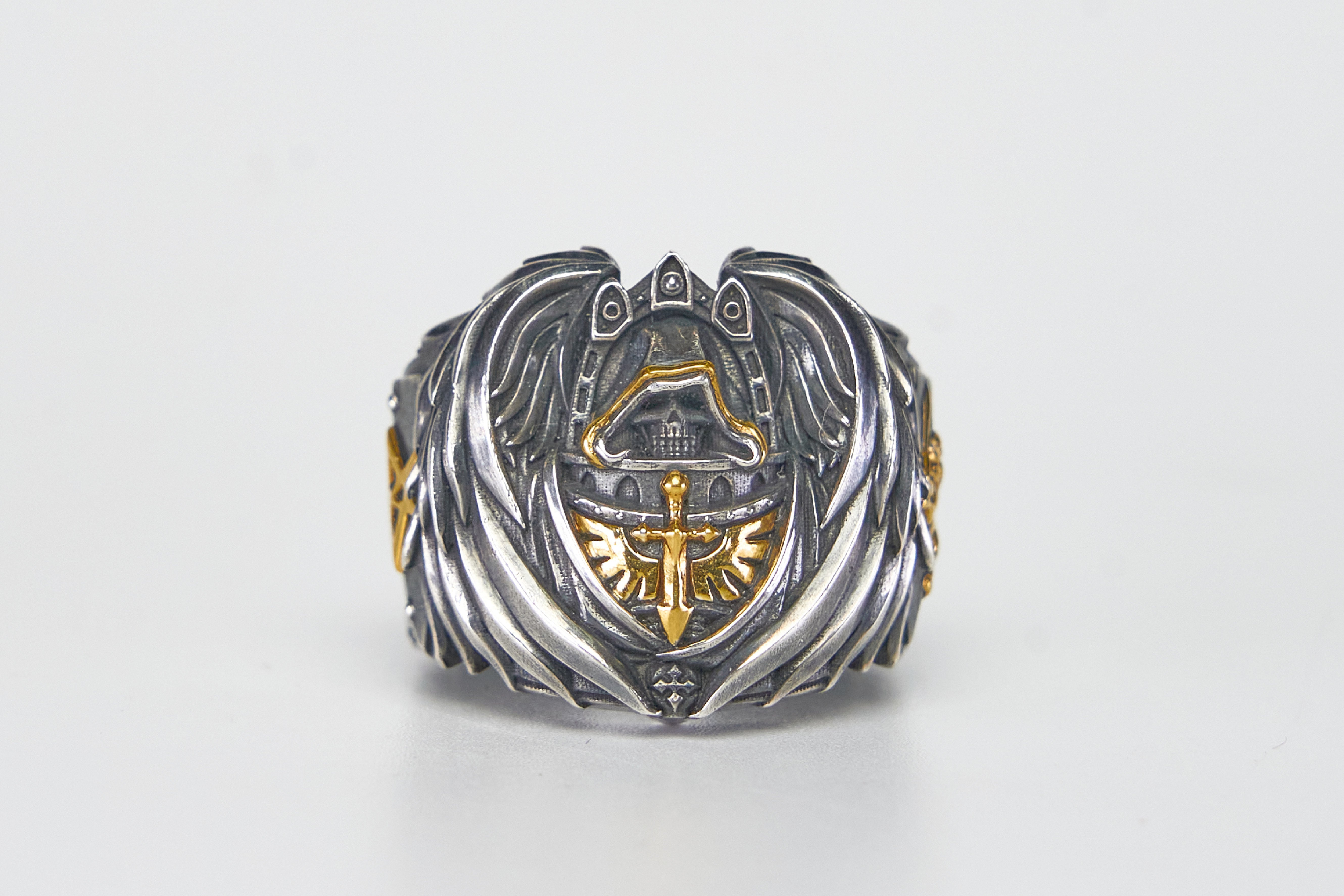 Warhammer 40K Dark Angel Ring Mark of HexagramMaton Lion King 1st Legion Ring