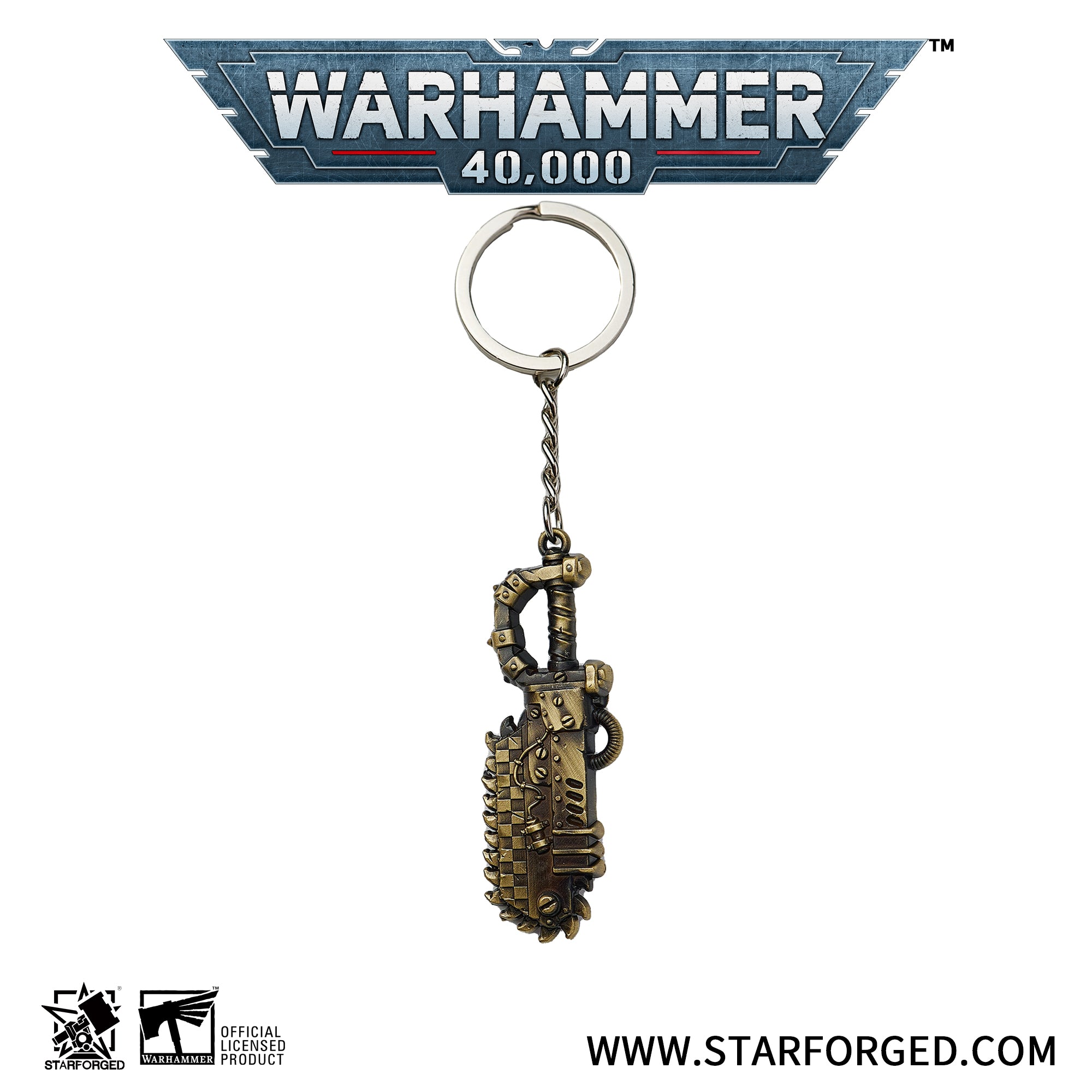 Warhammer 40K Weapons Ork Xenos Choppa Keychain WAAAGH! Peripheral Products Starforged 