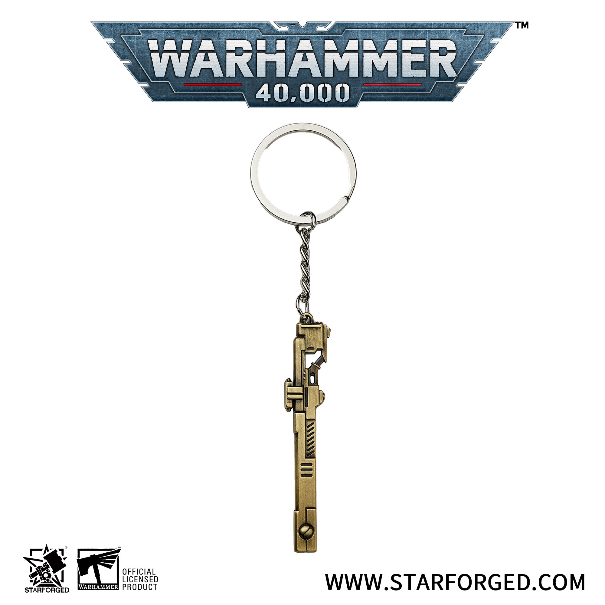 Warhammer 40K T'AU Empire Pulse Rifle Keychain Tau Empire Keyring Starforged 