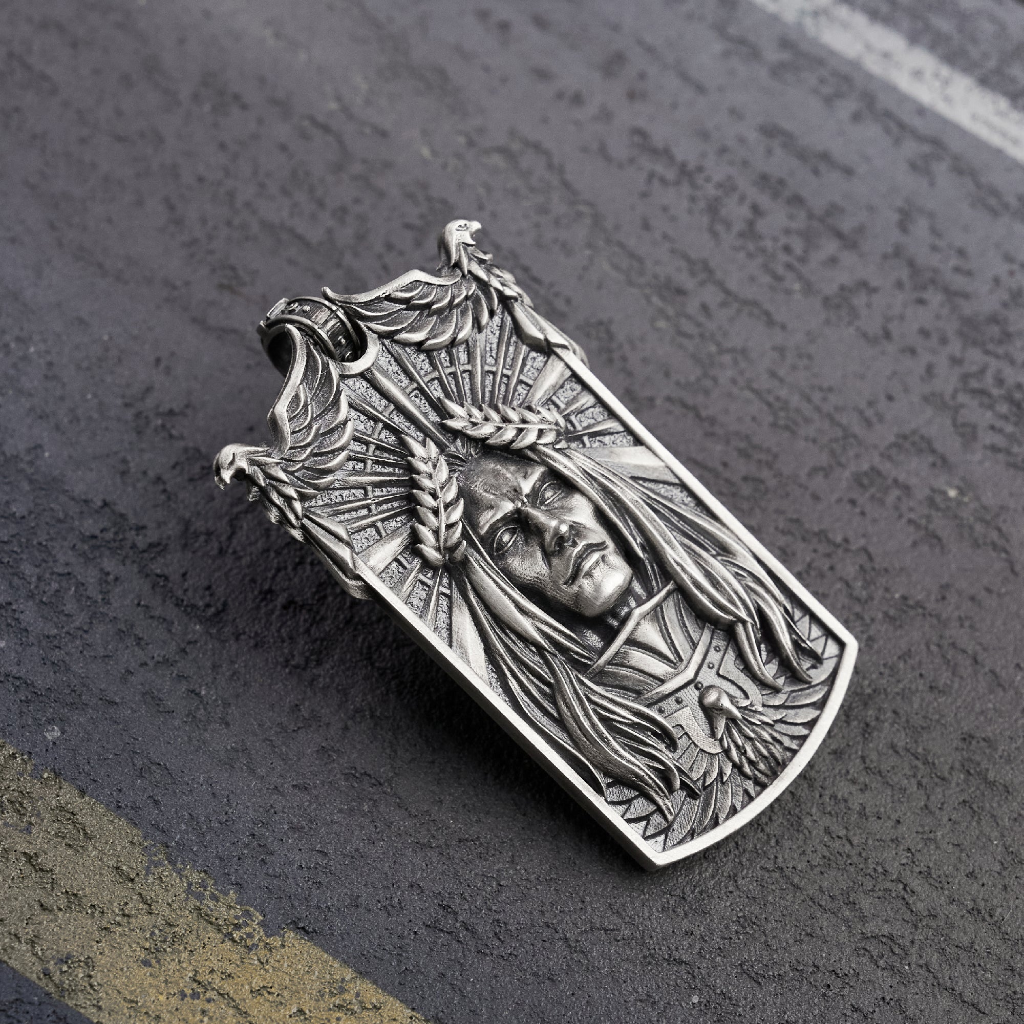 Starforged Imperator Magnifica Pendant Gold Sterling Silver Necklace Emperor of Mankind 