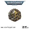 Warhammer 40K Adeptus Mechanicus Seal of Machine God Gold Ring Punk Style Ring By Starforged 
