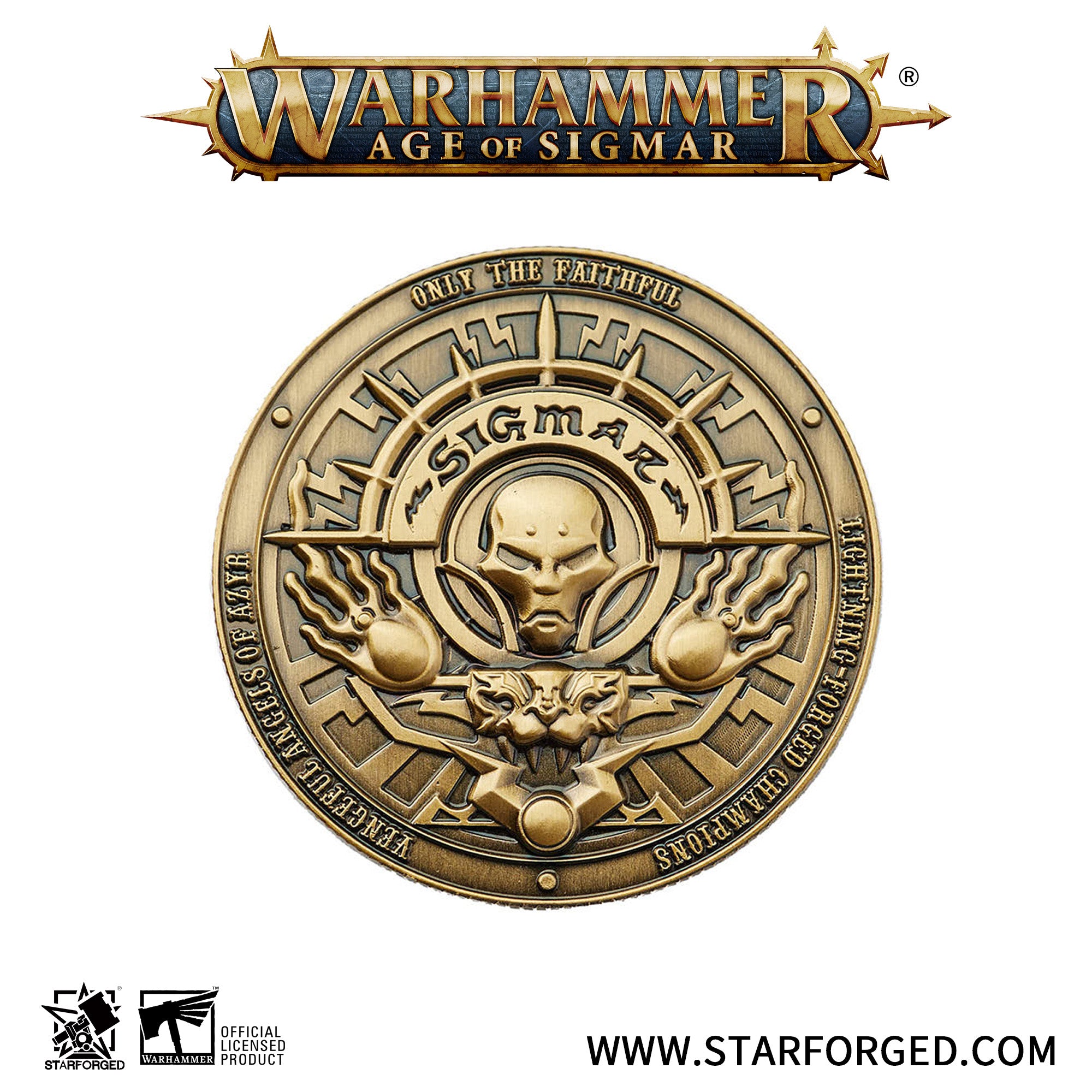 Warhammer Age of Sigmar Collectible Coin Stormcast Eternals Game Currency Starforged Other