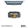 Black Templar Warhammer Ring of Crusader Vows Gold Empire Champion Ring Starforged