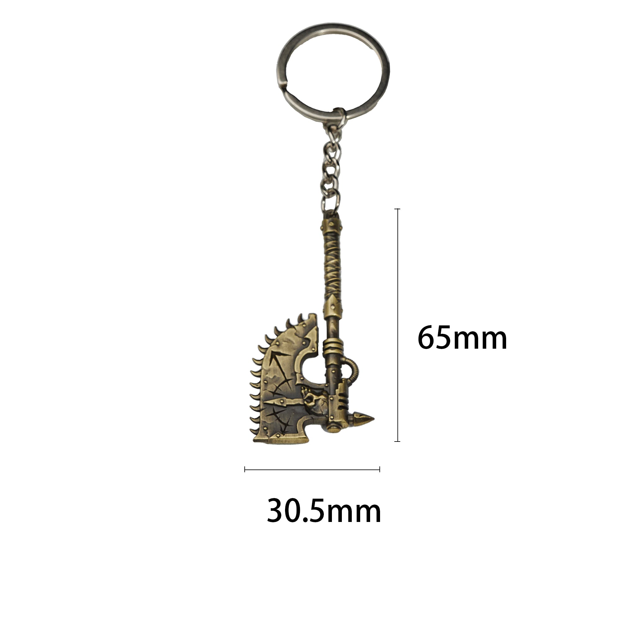 Warhammer Chaos Space Marine Chainaxe Keychain Starforged Keyring