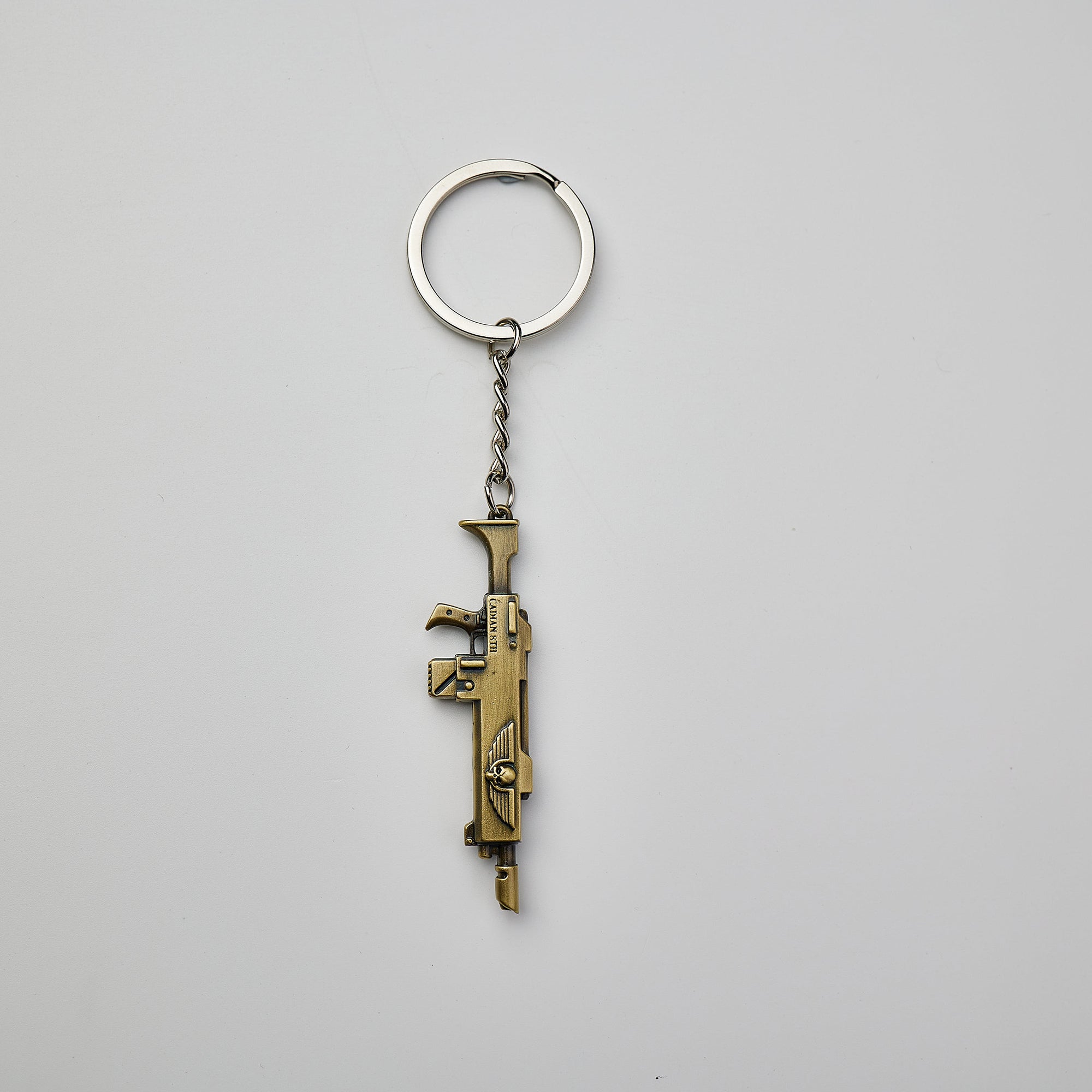 Warhammer 40K Astra Militarum Lasgun Keychain Imperial Guard Starforged 