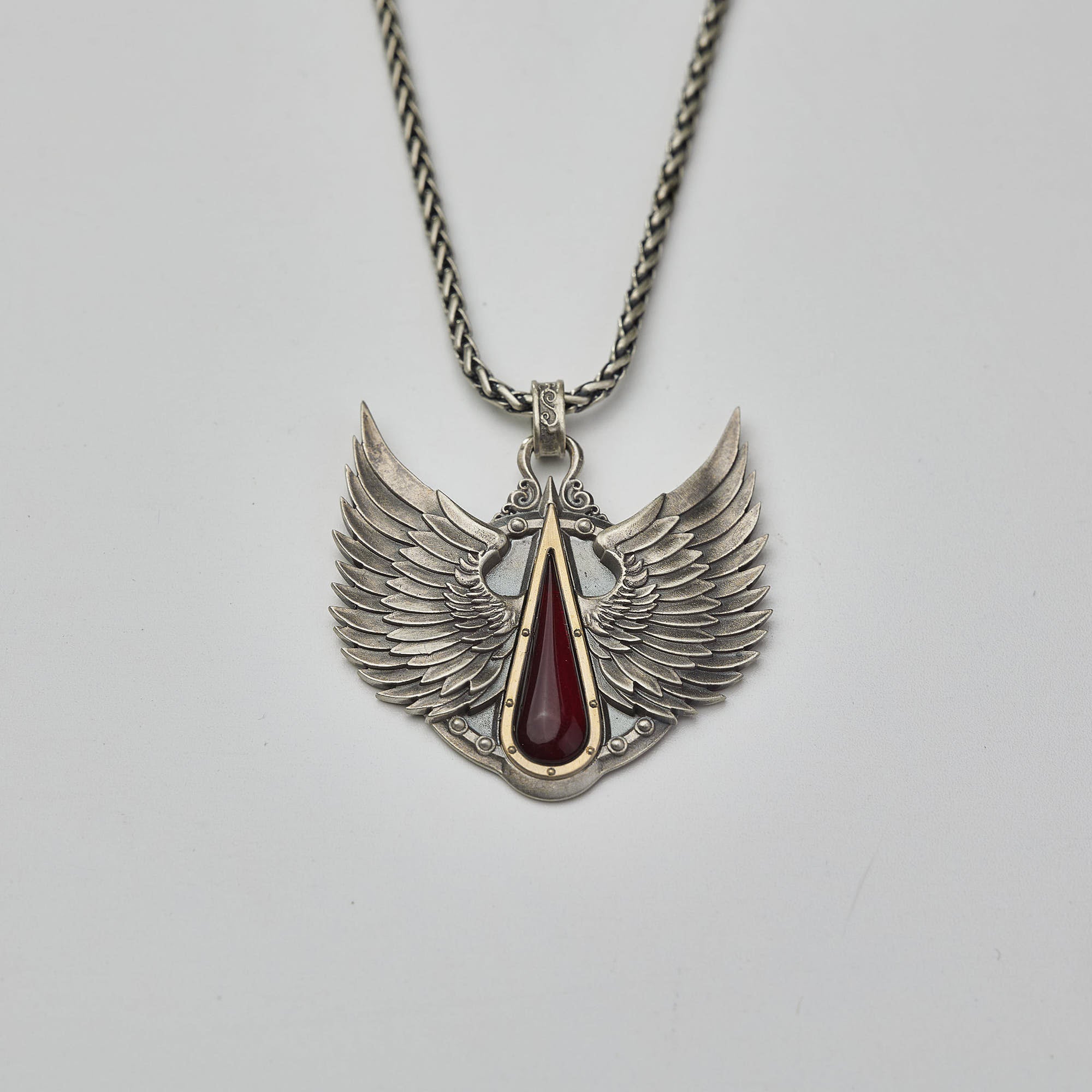 Warhammer 40K Blood Angels Wings Sanguine Pendant Necklace Gold by Starforged