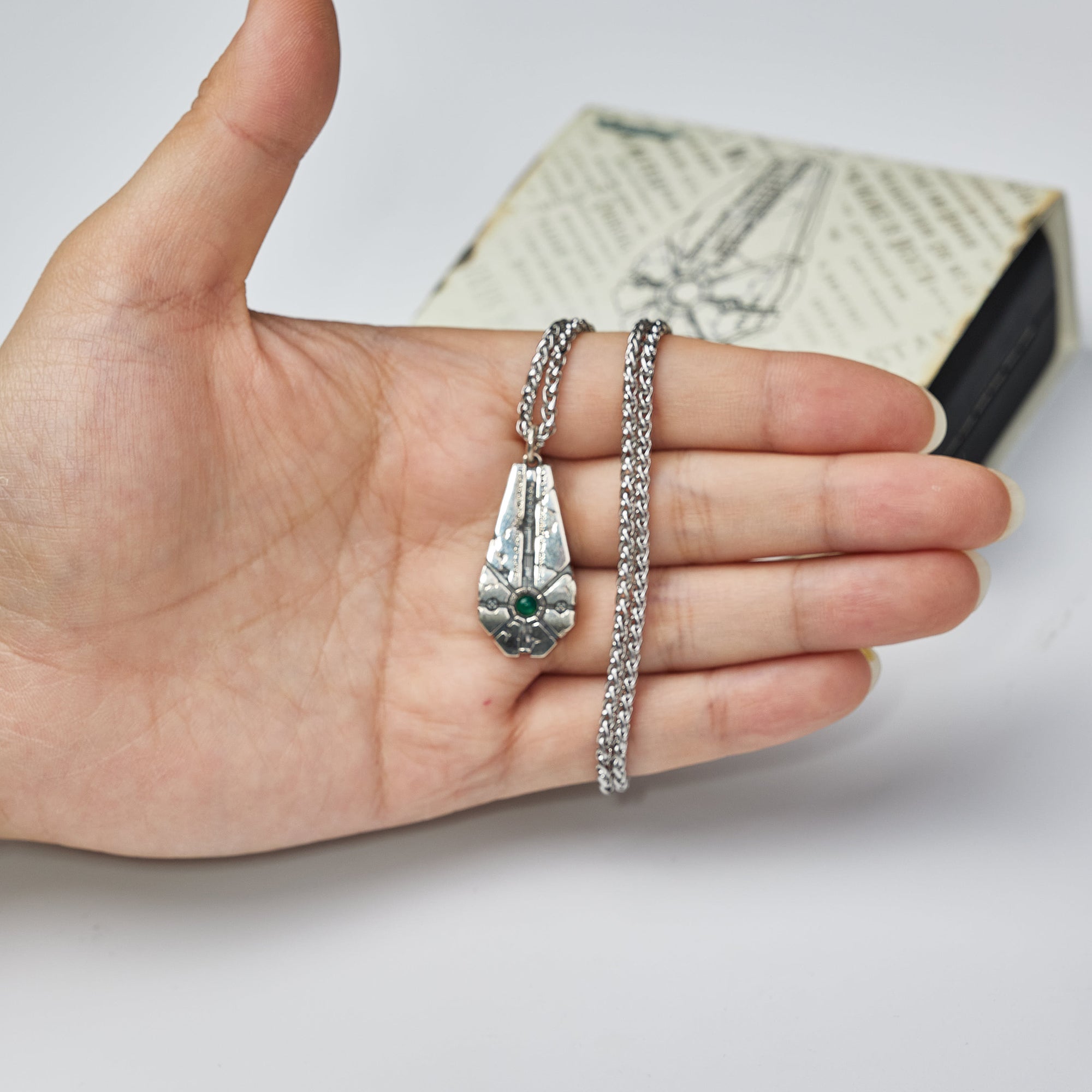 Warhammer 40K Starstele of Dominion Pendant Necrons Necklace by Starforged 