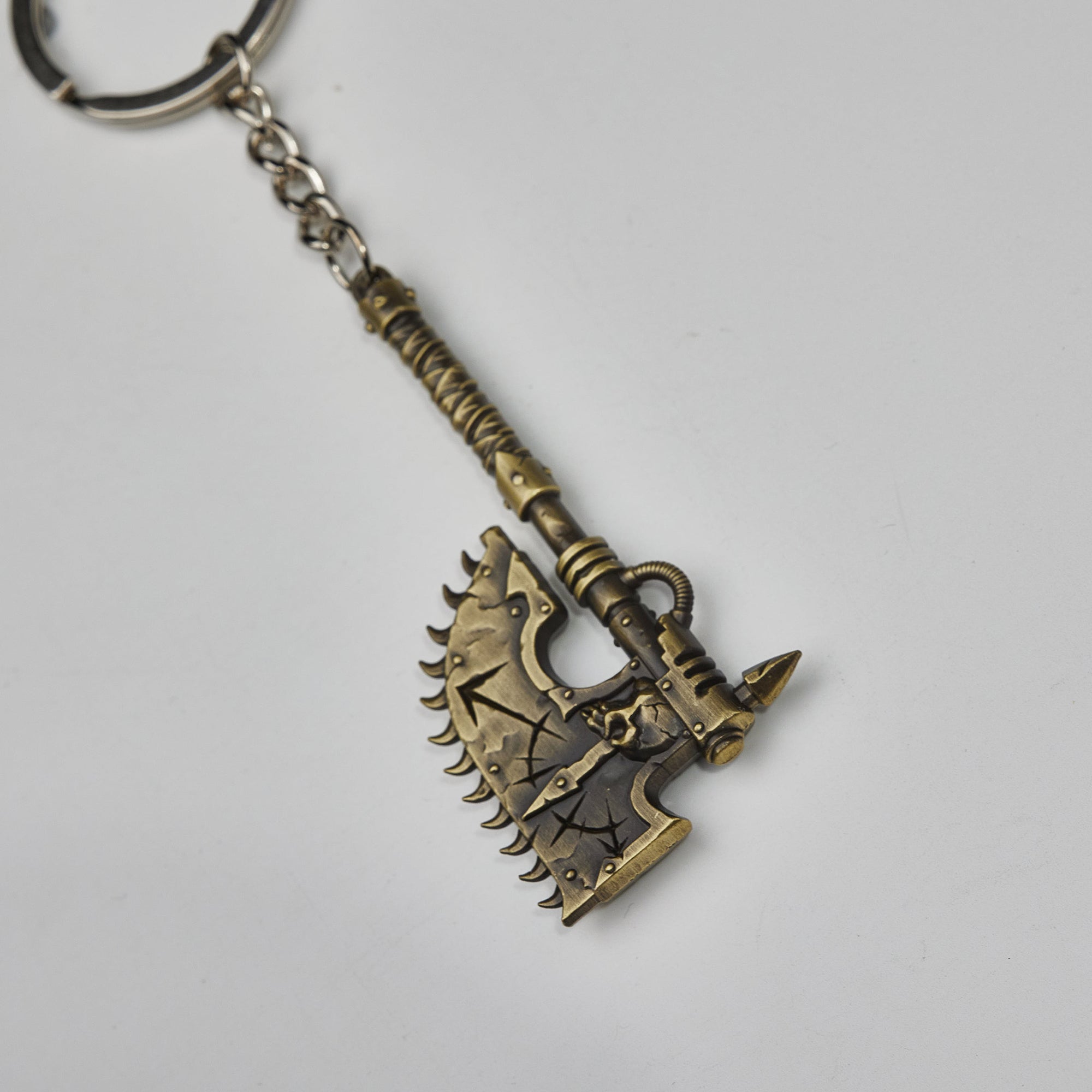 Warhammer Chaos Space Marine Chainaxe Keychain Starforged Keyring