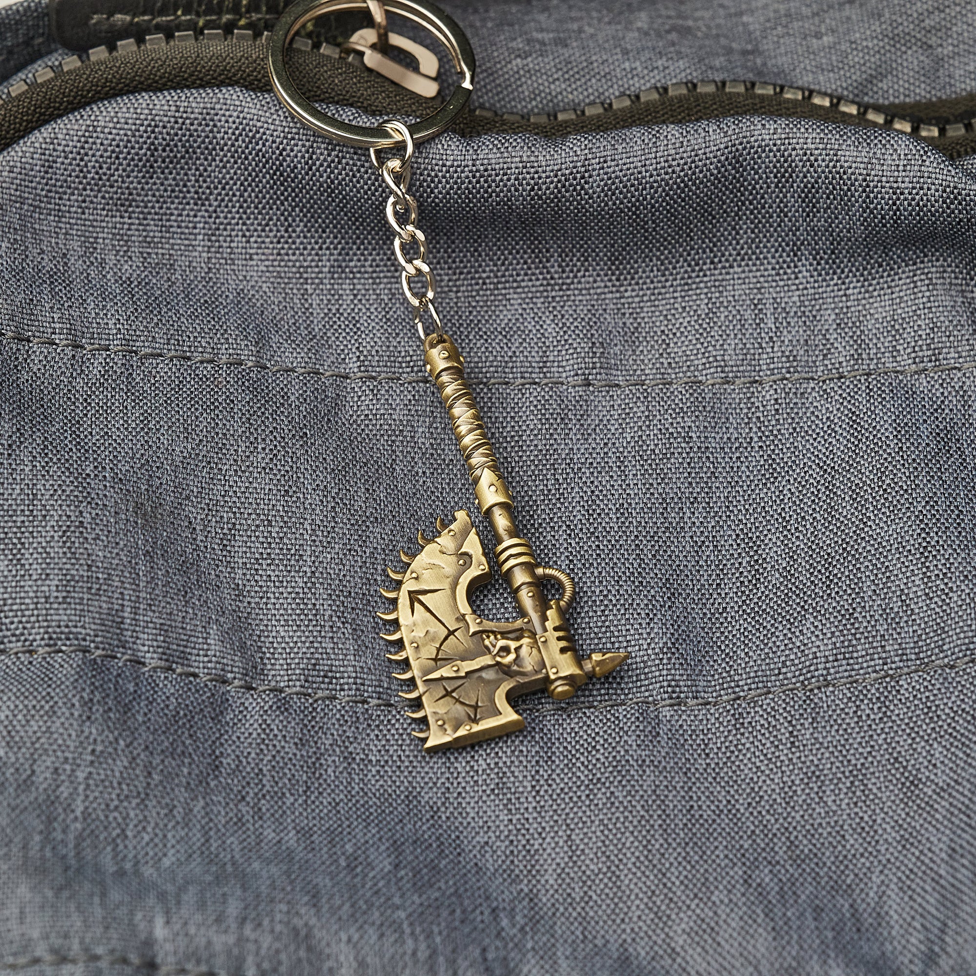 Warhammer Chaos Space Marine Chainaxe Keychain Starforged Keyring