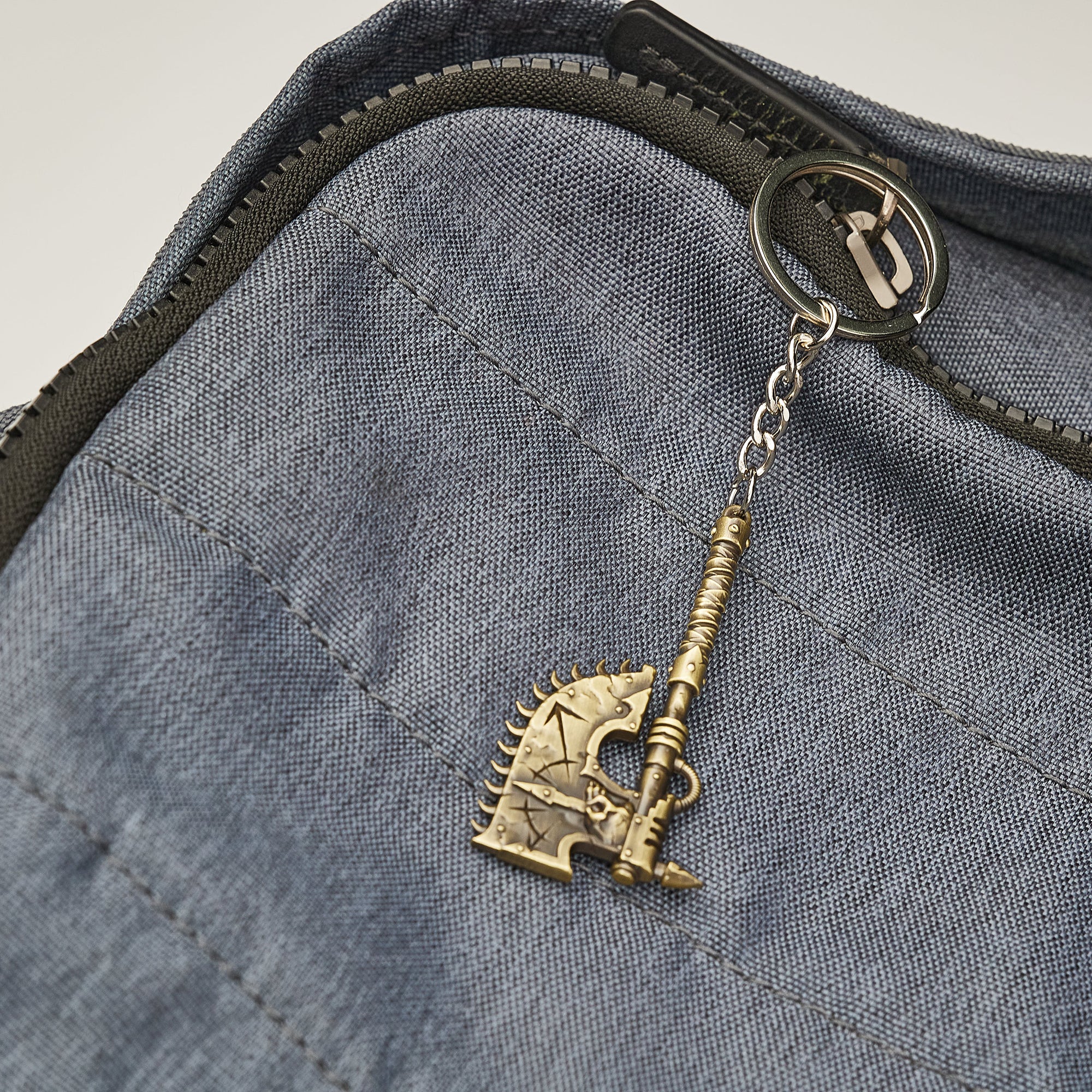 Warhammer Chaos Space Marine Chainaxe Keychain Starforged Keyring