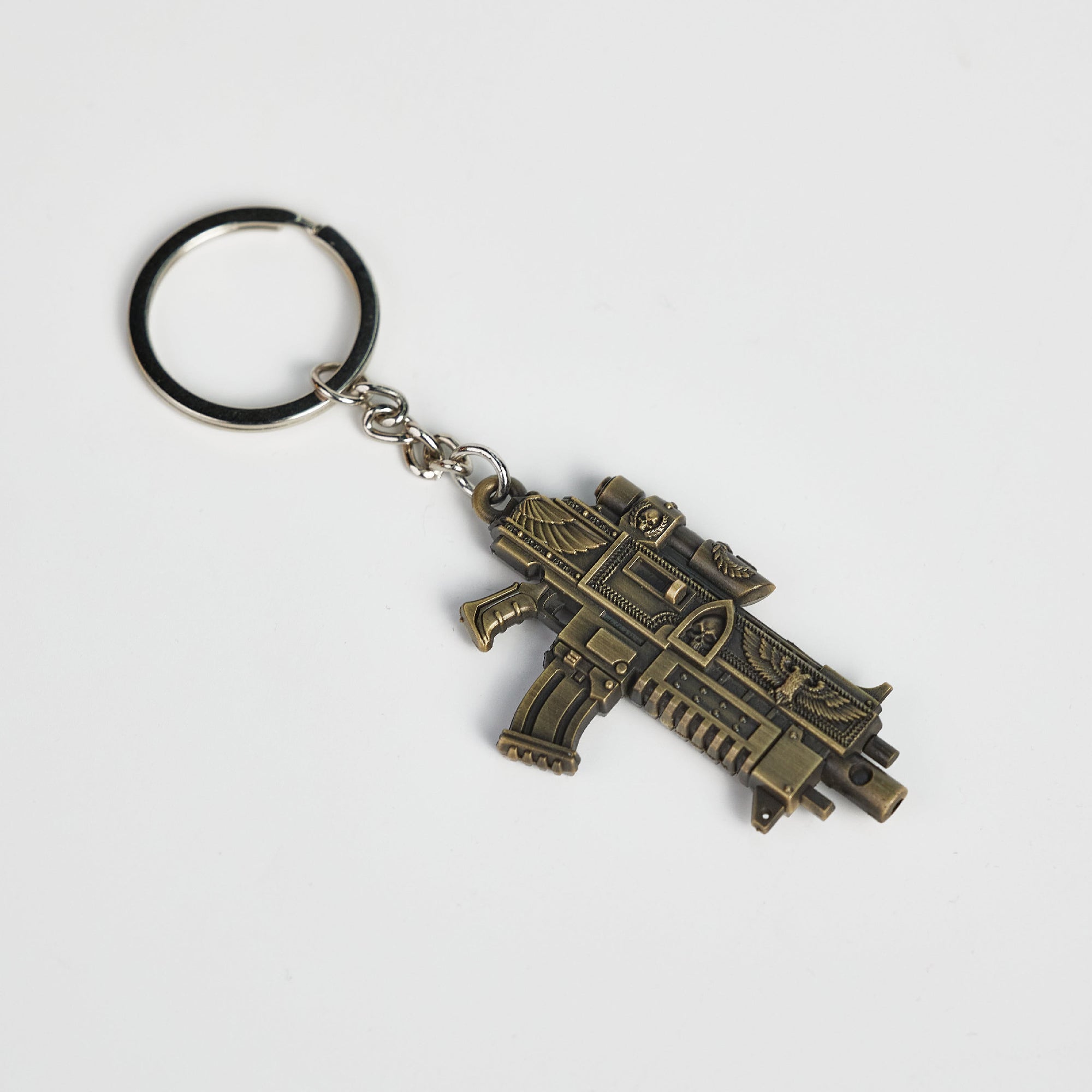 Warhammer Space Marine Weapon Master crafted Bolt Rifle Keychain Starforged 