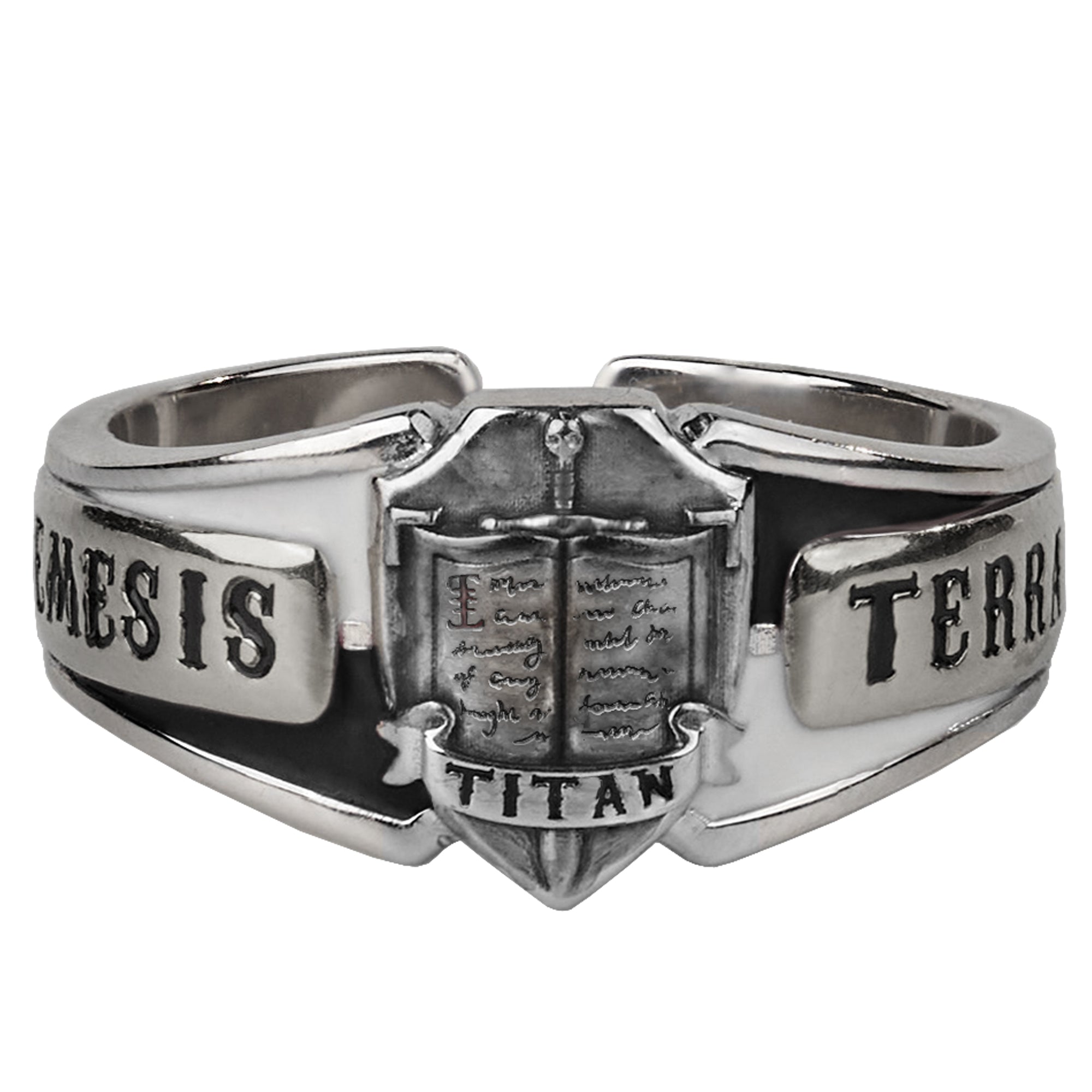 Starforged Warhammer 40K Space Marine Grey Knight Kaldor Draigo Oath ring Men's Gift Sterling Silver