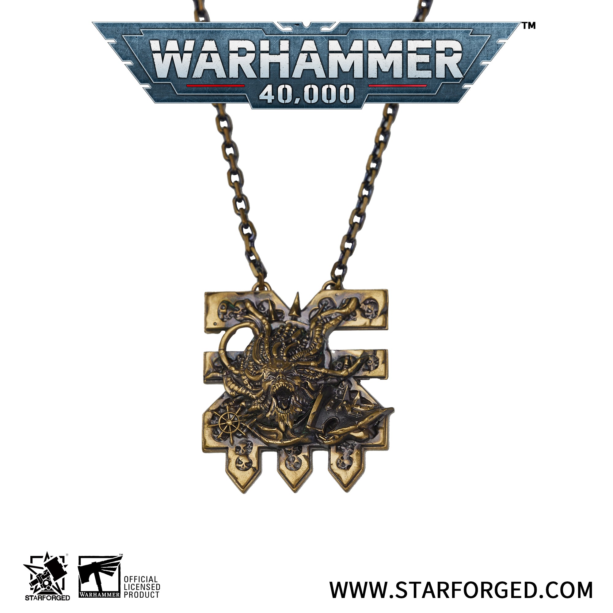 Warhammer 40K World Eaters Chaos Space Marine Wrath of Angron Pendant by Starforged 