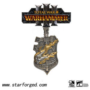 Warhammer Total War 3 Pendant Crest of Sigmar Knights Badge Necklace by Starforged 