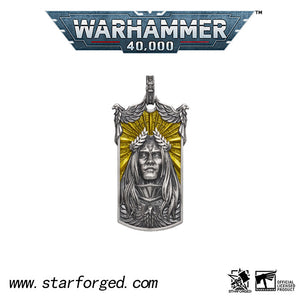 Starforged Imperator Magnifica Pendant Gold Sterling Silver Necklace Emperor of Mankind 