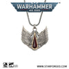 Warhammer 40K Blood Angels Wings Sanguine Pendant Necklace Gold by Starforged