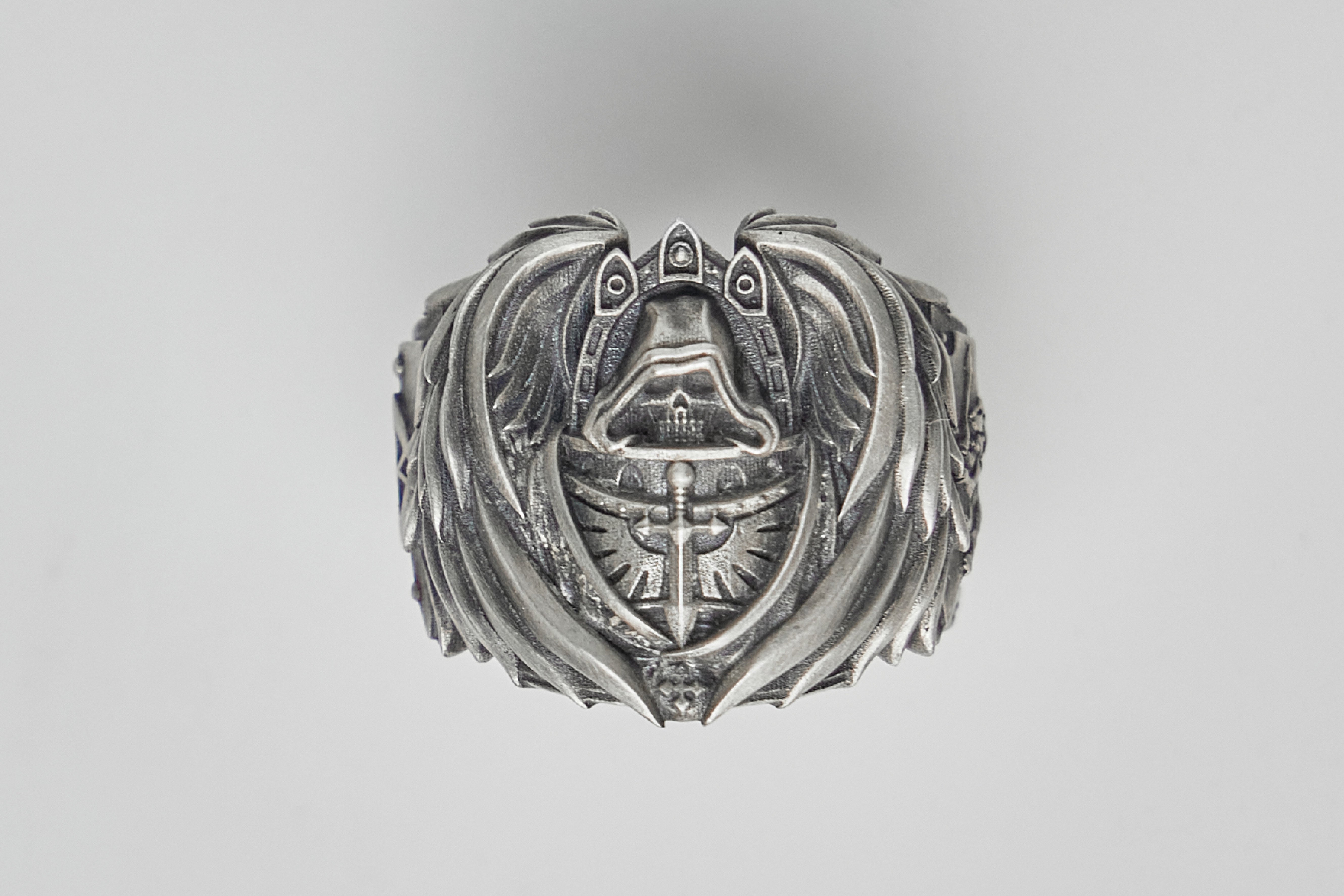 Starforged Warhammer 40K  Mark of HexagramMaton Dark Angel Ring Men‘s ’Ring