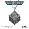 Warhammer 40K Adeptus Mechanicus Pendant Mechanicum Cogitator Dicecore by Starforged 