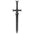 Starforged Warhammer 40000 Black Templars Emperor's Champion Men's keychain Black Sword