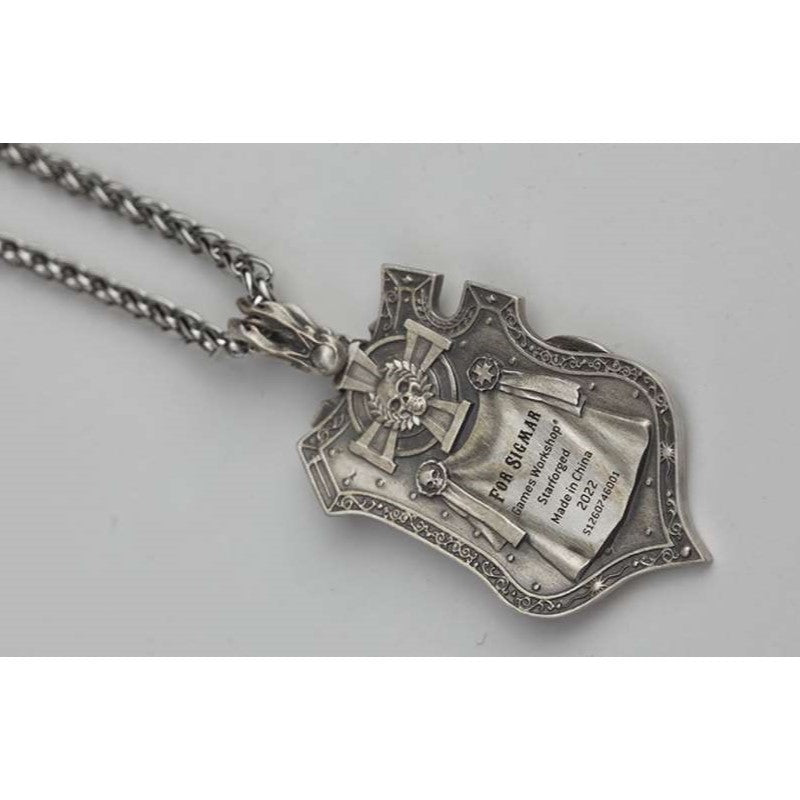 Warhammer Total War 3 Pendant Crest of Sigmar Knights Badge Necklace by Starforged 