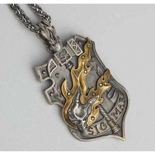 Warhammer Total War 3 Pendant Crest of Sigmar Knights Badge Necklace by Starforged 