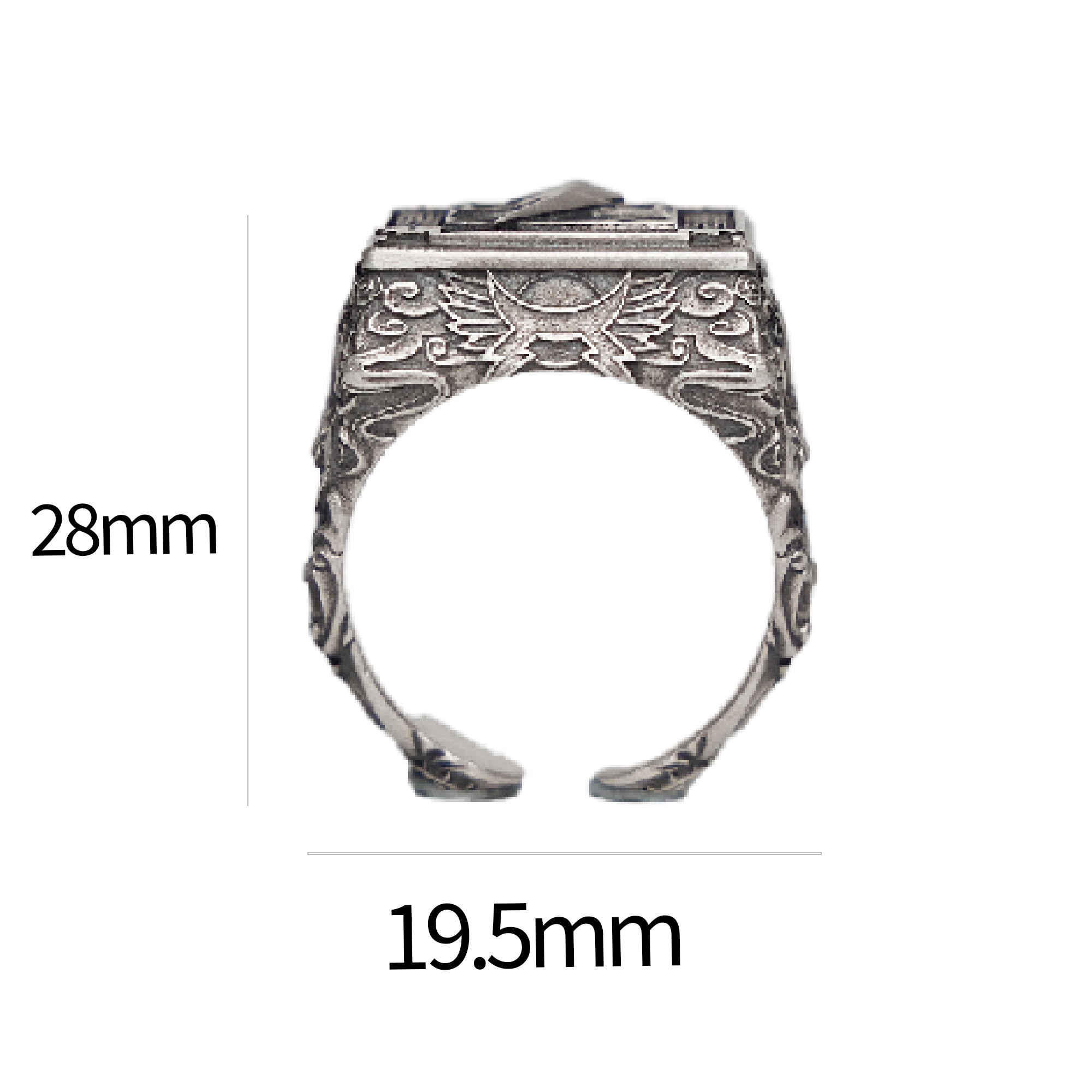 Warhammer 40K Seal of Chogoris Khanquest White Scars Jaghatai Khan Ring by Starforged