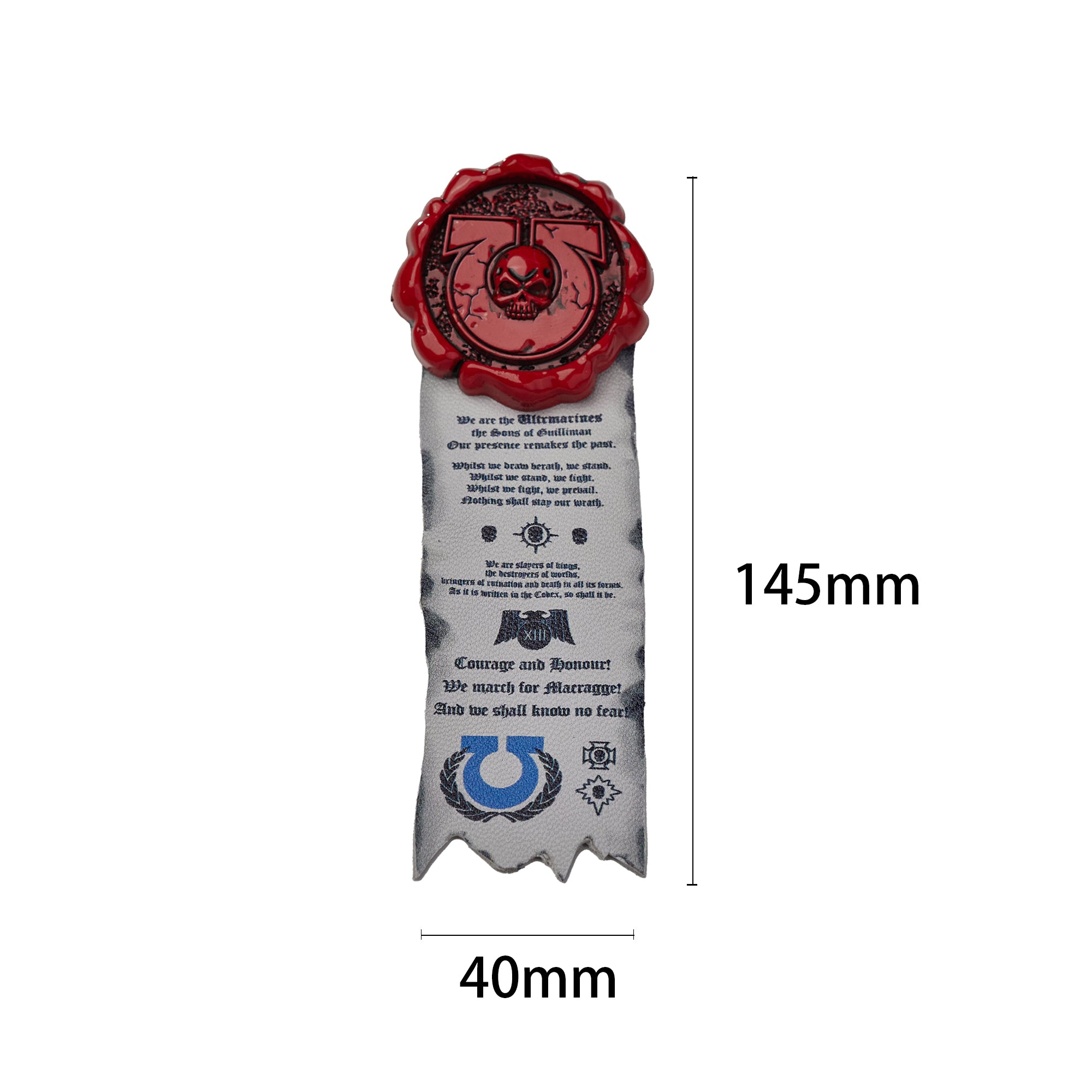 Warhammer 40K Roboute Guilliman Purity Seals Ultramarines Brooch Starforged 